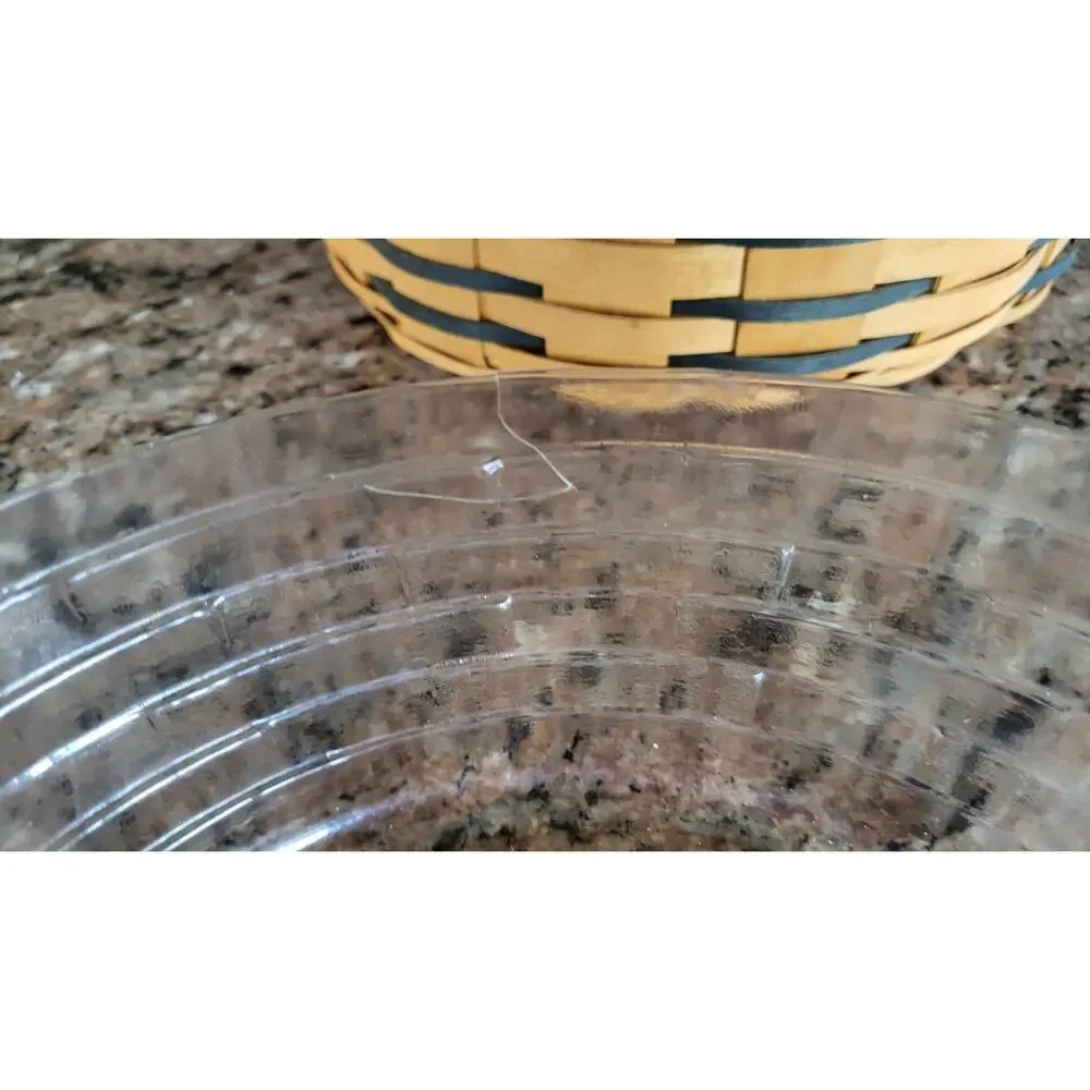 2000 Longaberger Basket Round Heartland Darning Basket 10